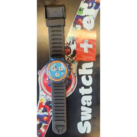 Swatch watch TRACKING SBN400PACK 1998 Worldwide Packagings New old stock - Picture 3 of 14